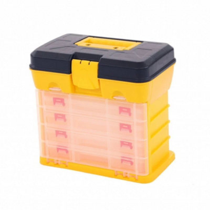 Image of Oypla 4 Drawer Storage Organiser Utility Tool Box Case Garage Shed