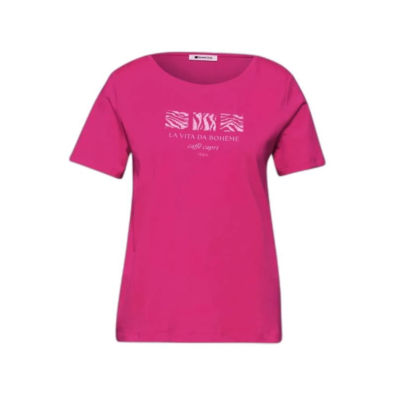 Image of Street One Womens T-Shirt Street One LTD QR Basic Rose Female 38