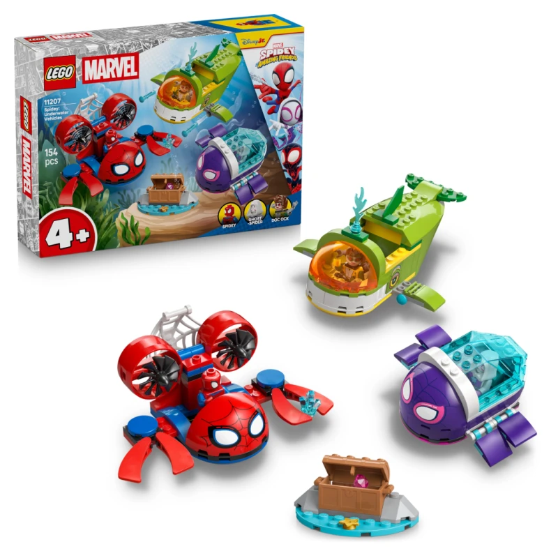 Image of LEGO Marvel Spidey: Underwater Vehicles Building Toy 11207