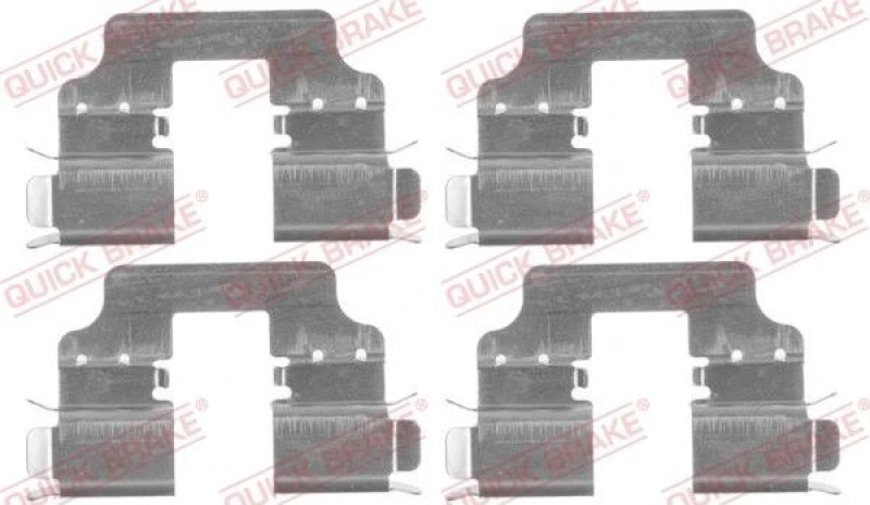 Image of QUICK BRAKE Brake pad fitting kit QUICK BRAKE 109-1750