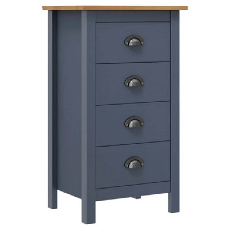 Image of VIDAXL Sideboard Hill Grey 46x35x80cm Solid Pine Wood Vidaxl 8719883909790