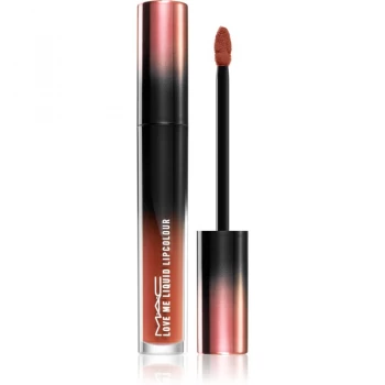 Image of MAC Cosmetics Love Me Liquid Lipcolour Creamy Lipstick With Satin Finish Shade Coffee & Cigs 3,1ml