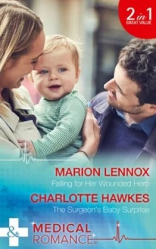 Image of Falling For Her Wounded Hero by Marion Lennox and Charlotte Hawkes Paperback