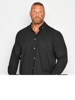 Image of BadRhino Black Dobby Shirt, Black, Size 2XL, Men