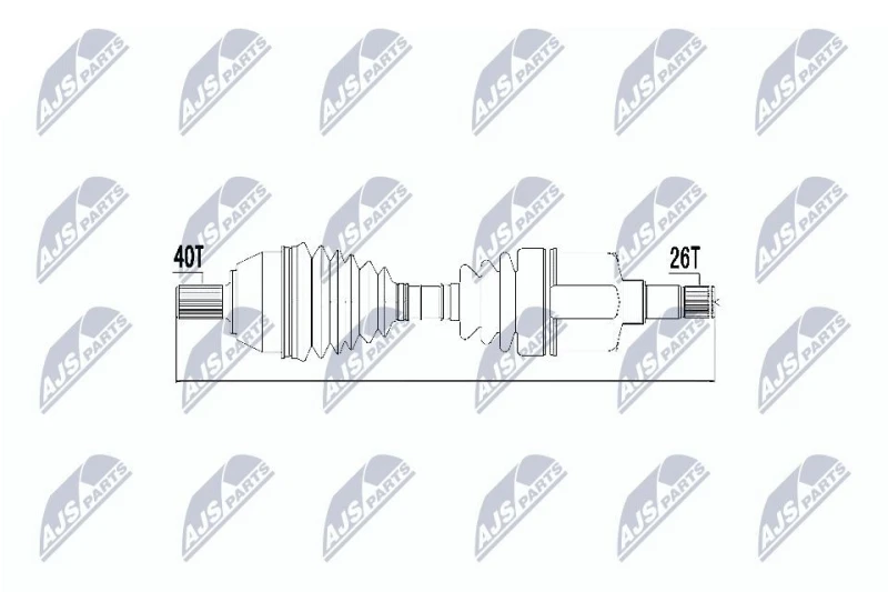 Image of NTY Drive shaft NTY NPW-FR-050