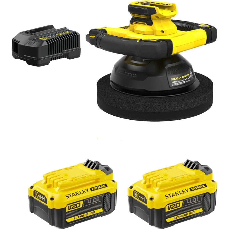 Image of Stanley Fatmax V20 SFMCE100 18v Cordless Polisher SFMCE100B Batteries: 2 x 4ah Li-ion