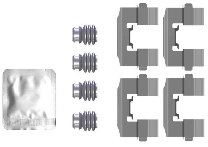 Image of Brake pad fitting kit TEXTAR 82552900
