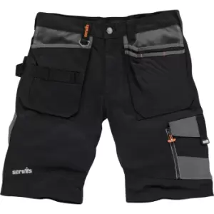 image of Scruffs Mens Holster Trade Shorts Black 36"