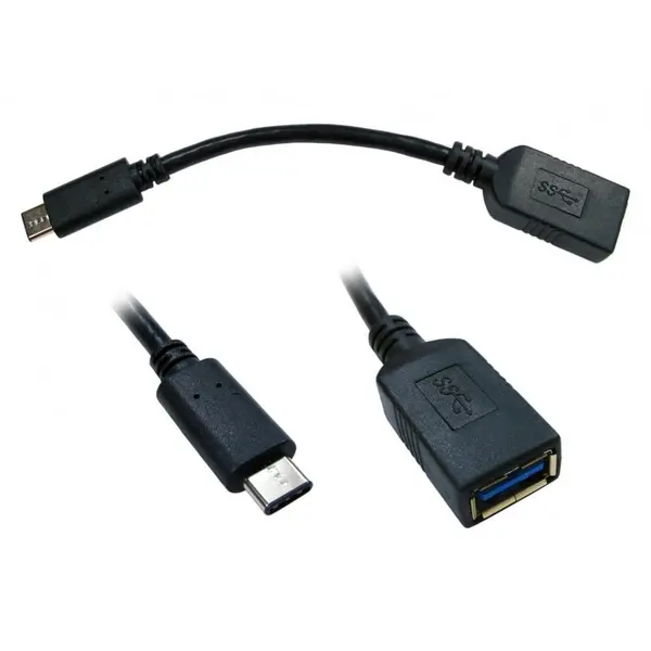 Image of Cables Direct 50cm USB 3.0 Type-C Male to Type-A Female Adaptor