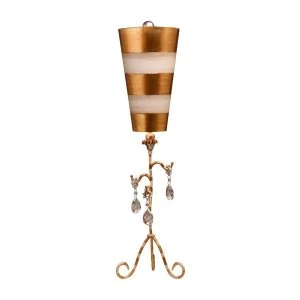 image of 1 Light Table Lamp Gold, Cream, E27