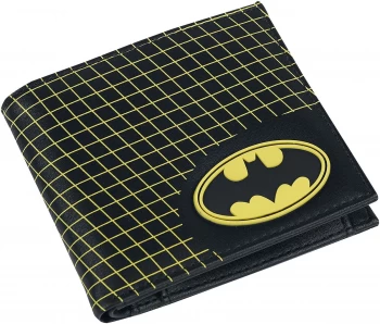 image of Batman Wallet Black yellow