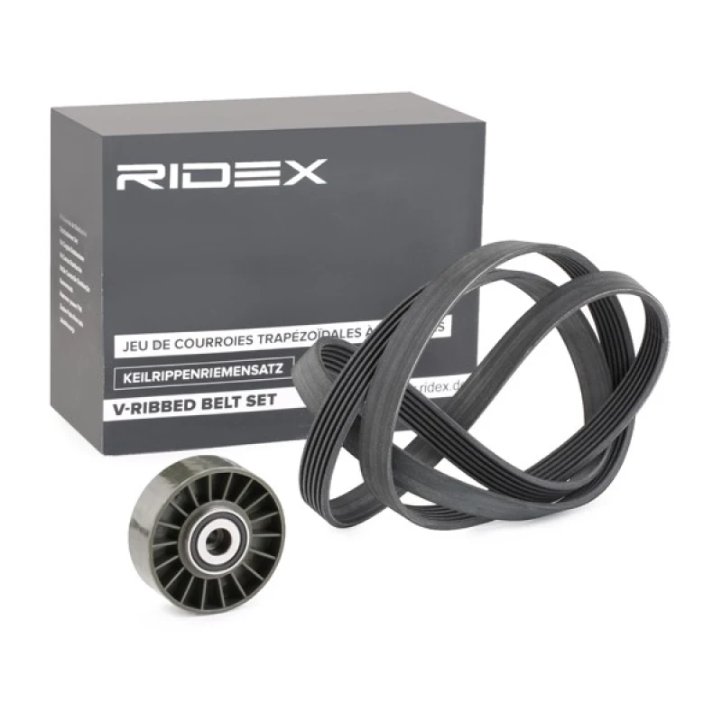Image of RIDEX 542R0123 V-ribbed belt set V-Ribbed Belt Set (542)