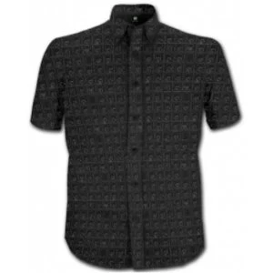 Image of The Beatles Hard Days Night Blk Short Slve Shirt: Small
