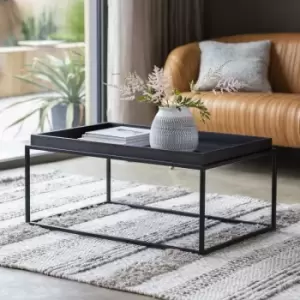 Image of Gallery Interiors Forden Tray Coffee Table Black