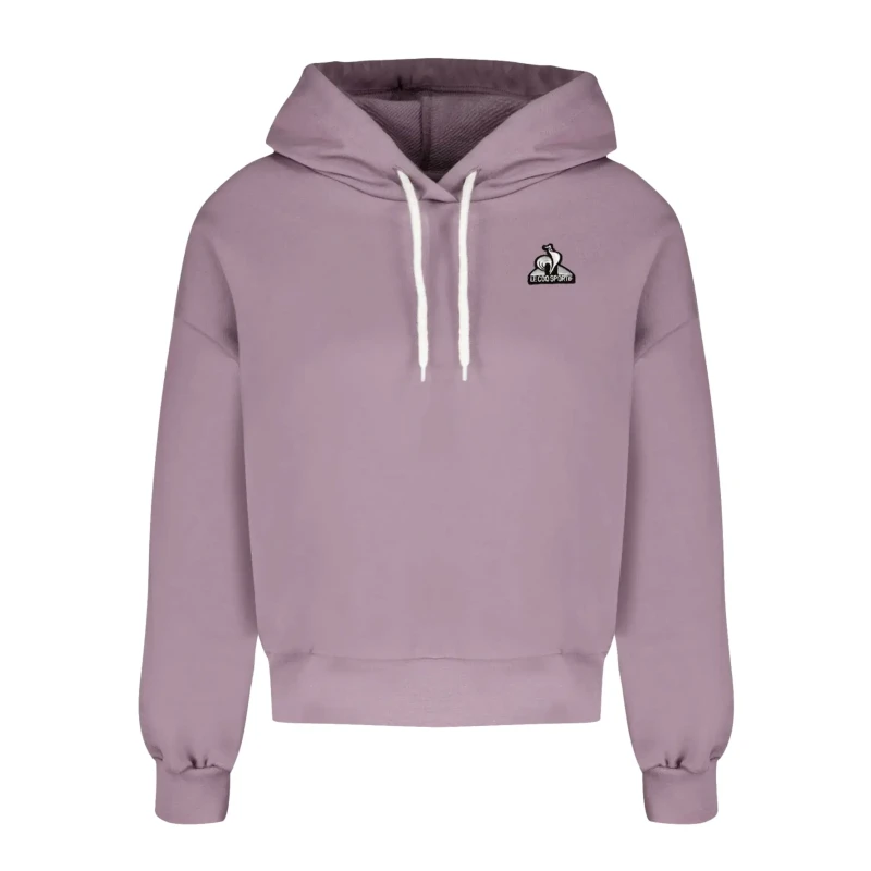 Image of Womens hooded sweatshirt Le Coq Sportif Contemporain SP No. 1 Rose Female L