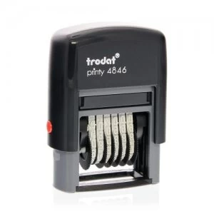 image of Trodat Printy 4846 Self-inking Number Stamp (6 Bands of 0-9)