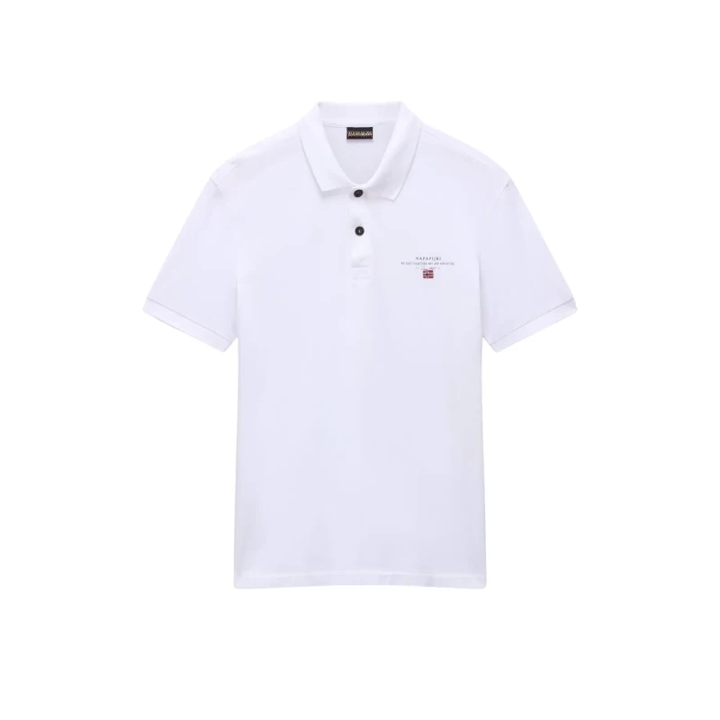 Image of Polo shirt Napapijri Elbas Jersey Blanc Male XS