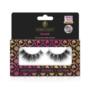 image of Pinky Goat Silk False Eyelashes - Sahar