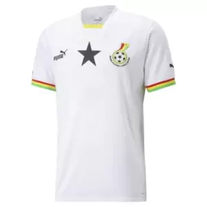 image of Puma Ghana Home Shirt 2022/2023 Mens - White