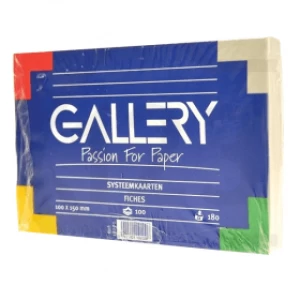 image of Gallery 150 x 100mm Blank Index Cards - White (100 Pack)