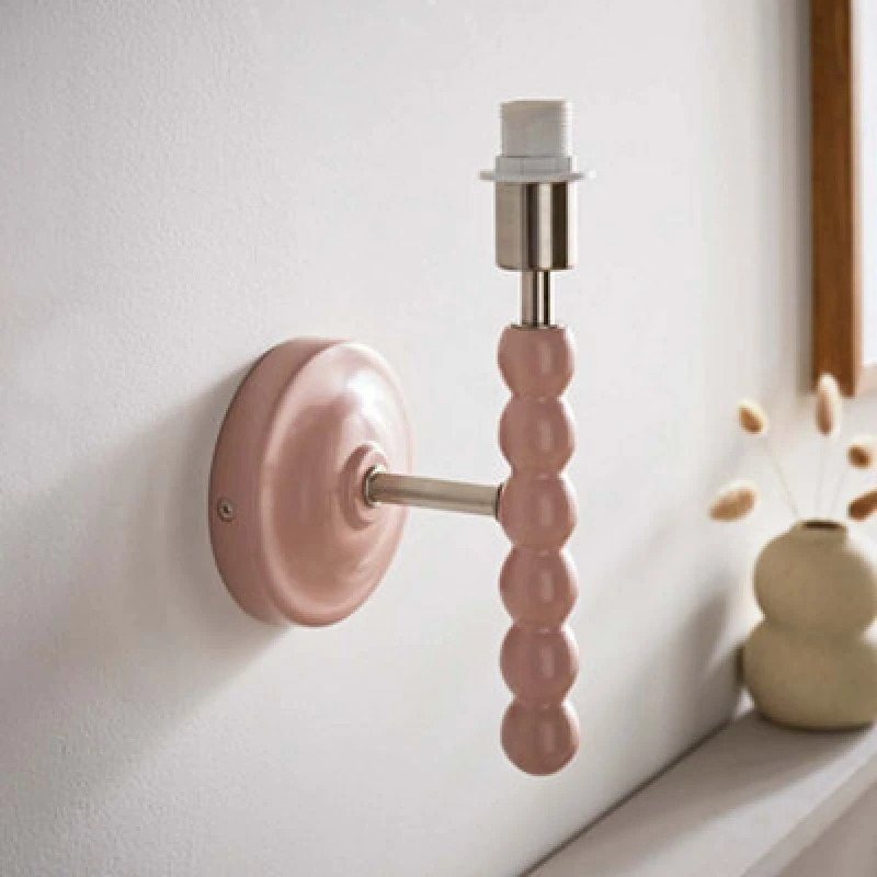 Image of Valuelights Bobbin Rose Pink Wall Light Base