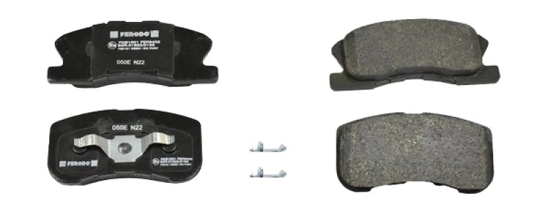 Image of FERODO FDB1501 Brake pad set with acoustic wear warning, without accessories, with piston clip Brake Pad Set,disc brake (402)