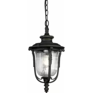 Image of Loops - Outdoor IP44 1 Bulb Wall Light Lantern Rubbed Bronze LED E27 150W