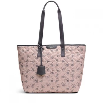 Image of Radley Signature Medium Ziptop Shoulder Pink - Blush