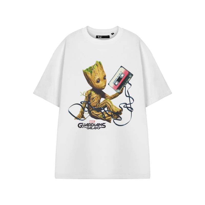 Image of Marvel Marvel Men Short Sleeved T-Shirt in White Size: Small White S Male 5063203907175