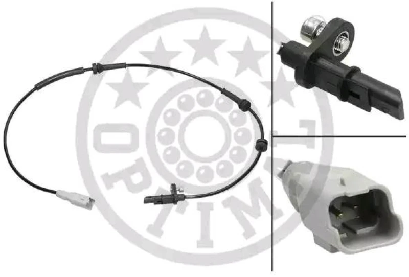Image of OPTIMAL 06-S486 ABS Sensor Front Axle Sensor,wheel speed (412)