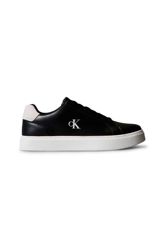 Image of Calvin Klein Mens Classic Cupsole Laceup Lth Black Size: 9 Black Male 9