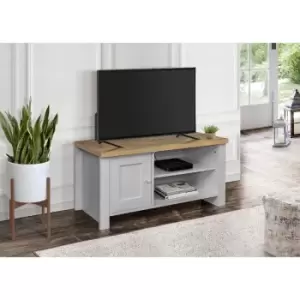 Image of Birlea Highgate Small TV Unit Grey And Oak