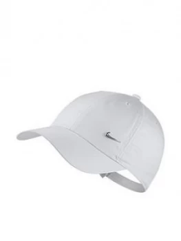 image of Nike Older Childrens Heritage86 Cap With Metal Swoosh - White