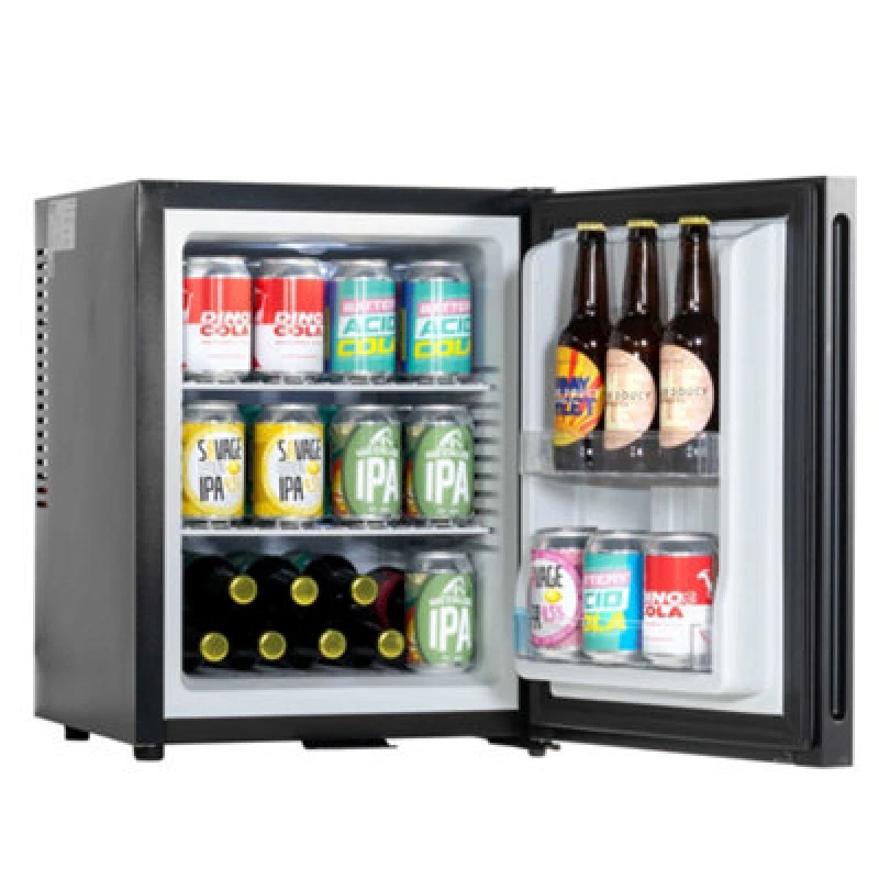 Image of Baridi 35L Ultra Quiet Drinks & Wine Mini Cooler Fridge With LED Light, Black - Dh58