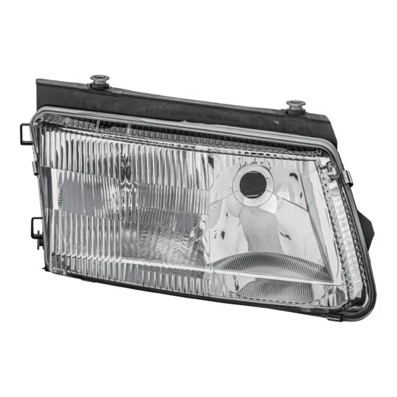 Image of HELLA 1EF 007 520-061 Headlights H4, Right, without motor for headlamp levelling, Triple Headlight Headlight (259)