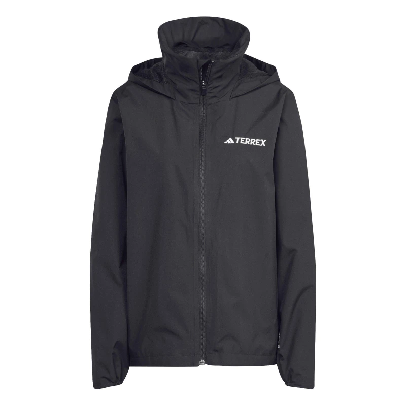 Image of Womens waterproof hiking jacket adidas Terrex Multi Essentials 2 Layer Noir Female 2XL