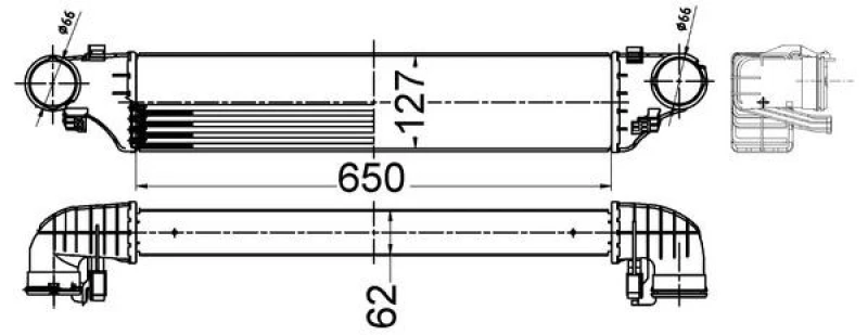 Image of Intercooler MAHLE CI 505 000S