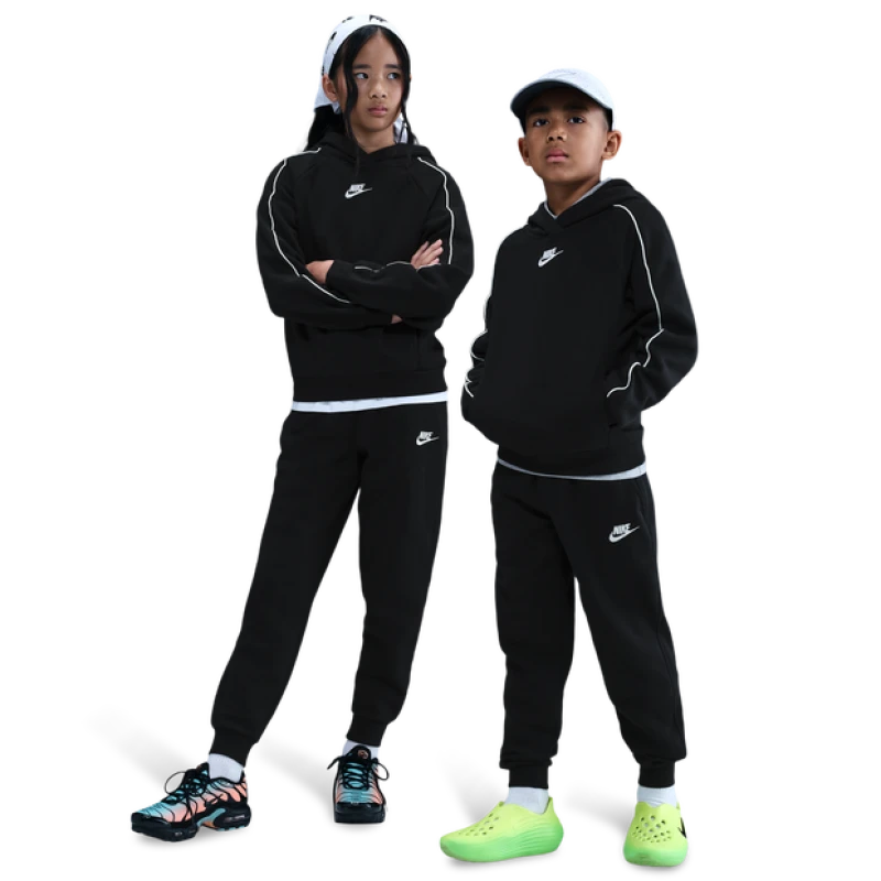 Image of Nike fleece Kid's Tracksuits - Black - Size XS - Cotton Jersey