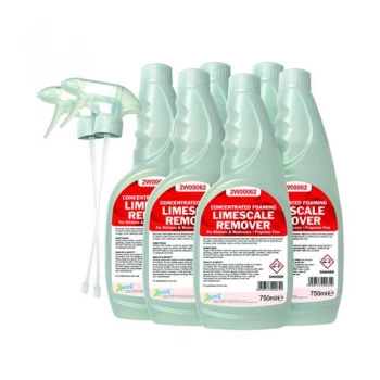 Image of 2Work Limescale Remover 750ml Pack of 6 524