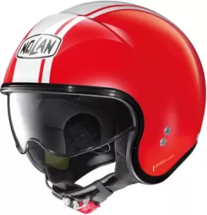 image of Nolan N21 Dolce Vita Jet Helmet, white-red Size M white-red, Size M