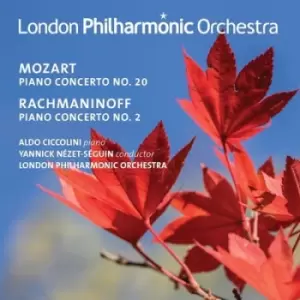 image of Mozart Piano Concerto No 20/Rachmaninoff Piano Concerto No 2 by Wolfgang Amadeus Mozart CD Album