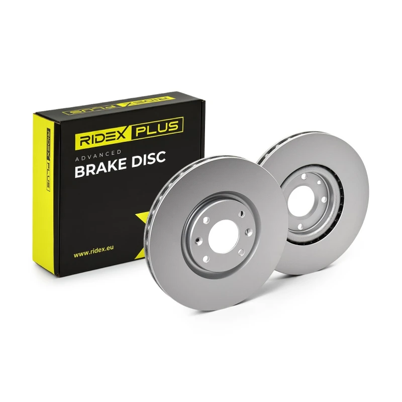 Image of RIDEX PLUS 82B0616P Brake disc Front Axle, Vented, Cast Iron, Uncoated, Untreated, without bolts/screws Cast Iron Brake Disc (82)