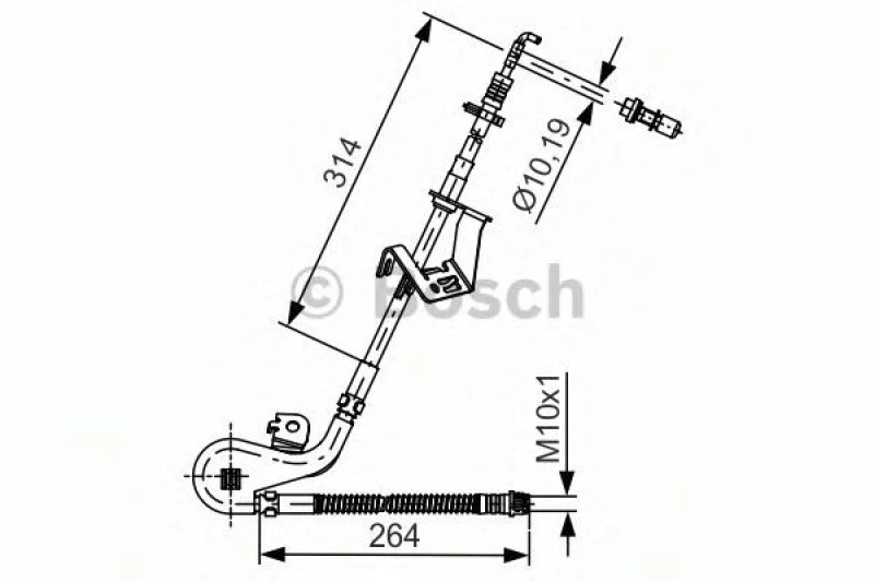 Image of Bosch 1 987 481 428 Brake Hose Brake Hose (83)