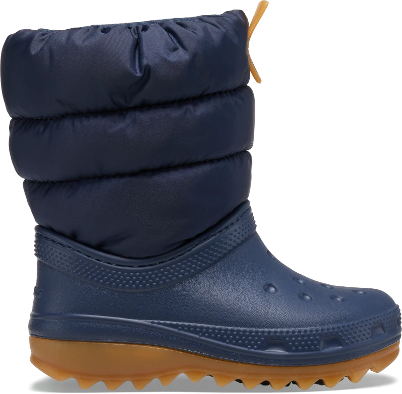 Image of Crocs Kids Toddler Classic Neo Puff Boot Boots Navy / Gum C4