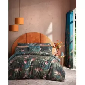 Image of Graham & Brown Graham and Brown Night Garden Navy Duvet Set - Super King, Cotton