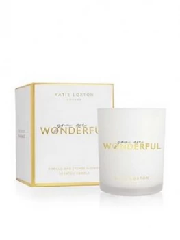 image of Katie Loxton Candle You Are Wonderful Pomelo And Lychee Flower 160G