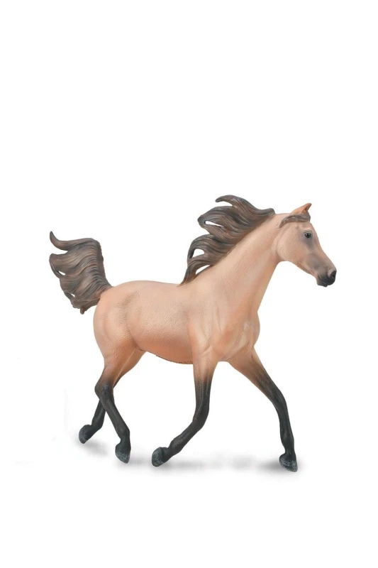 Image of CollectA Half Arabian Stallion Dunskin Toy Natural unisex