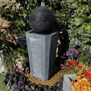 Image of Tranquility Water Features - Grey Ball and Column Mains Powered Water Feature