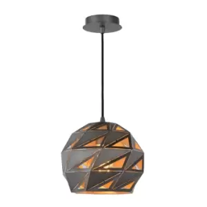 image of Malunga Modern Pendant Light - Ø25cm - 1xE27 - Grey