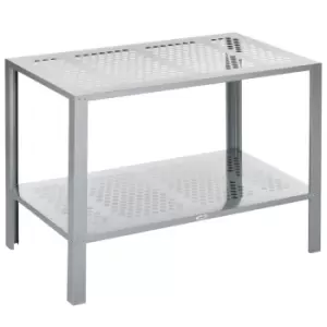 Image of Outsunny 2-Tier Plant Stand, Corner Plant Shelf for Outdoor and Indoor Storage